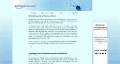 Desktop Screenshot of energie-strom.com